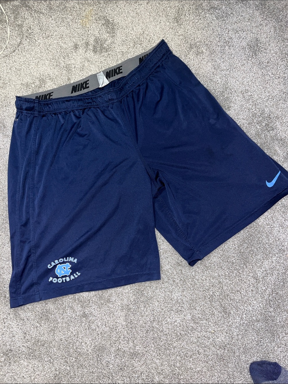 Nike UNC North Carolina Tar Heels  Football Practice Work Out Gym Shorts XXL